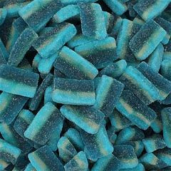 Fizzy Blue Raspberry Slices - Pick n Mix Sweets