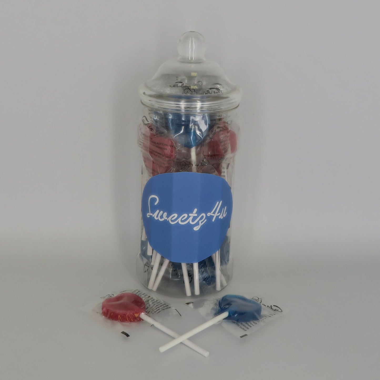 Blue Raspberry & Cherry Lollipops Mix - Pick n Mix