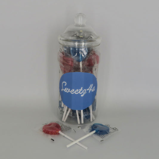 Blue Raspberry & Cherry Lollipops Mix - Pick n Mix