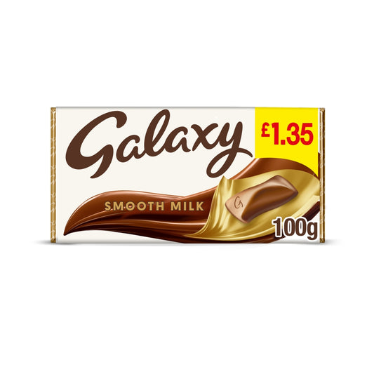 Galaxy Smooth Milk Chocolate Block Bar £1.35 PMP 100g