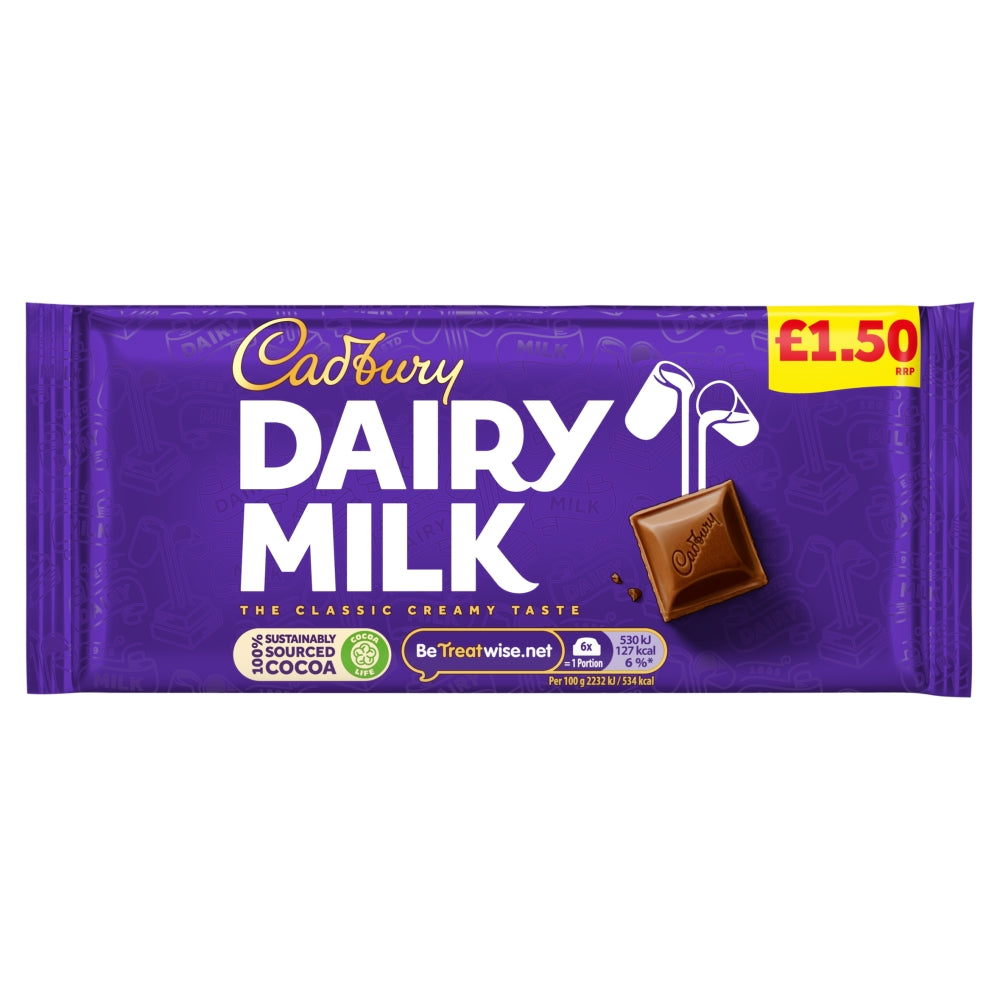 Cadbury Dairy Milk Block £1.50 PMP