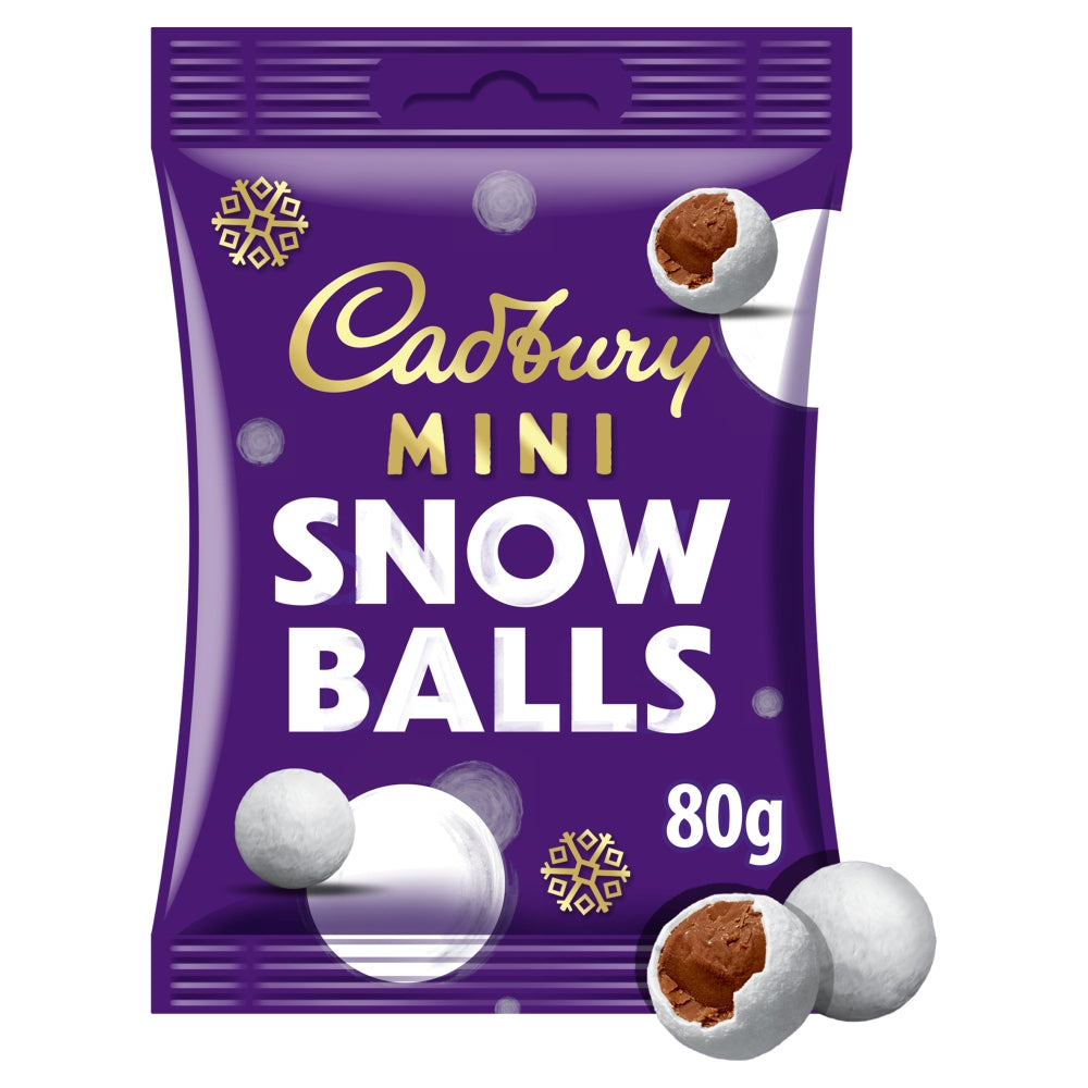 Cadbury Dairy Milk Mini Snowballs Milk Chocolate 80g