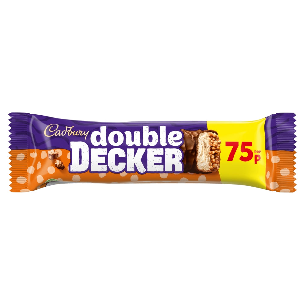 Cadbury Double Decker Chocolate Bar 54.5g 75p PMP