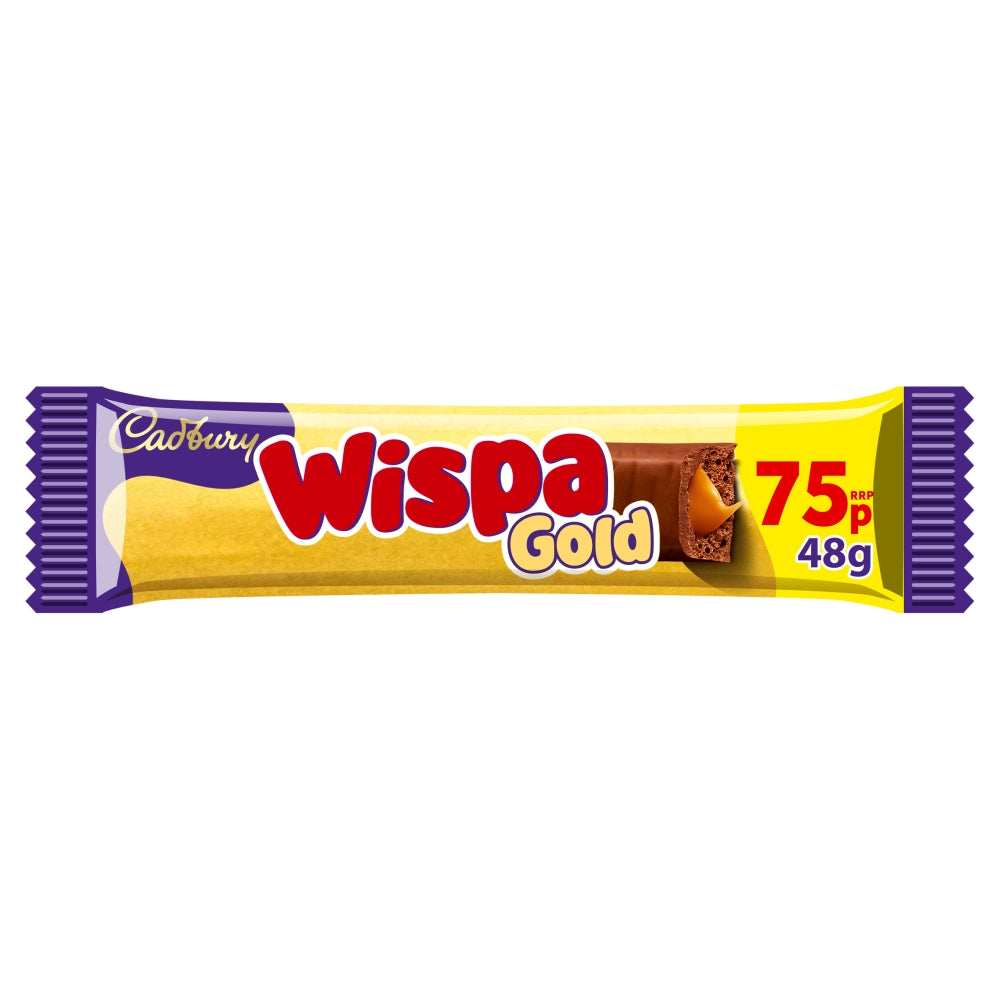 Cadbury Wispa Gold Chocolate Bar 48g 75p PMP