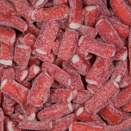 Fizzy Sour Strawberry Pencil Bites - Pick n Mix Sweets