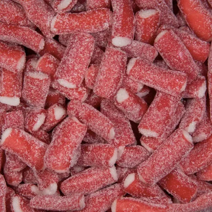 Fizzy Sour Strawberry Pencil Bites - Pick n Mix Sweets